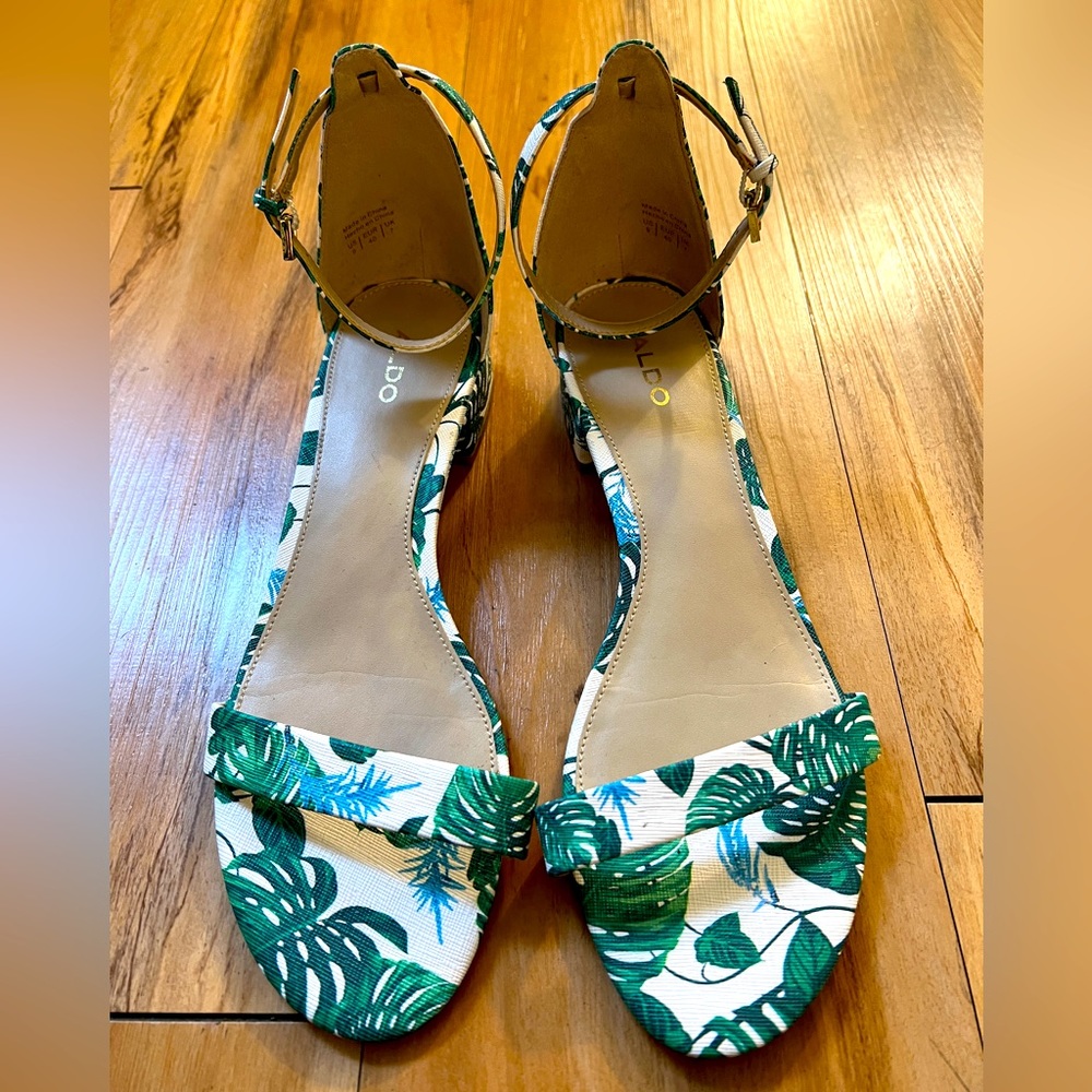 Aldo Tropical Ankle Strap Sandals